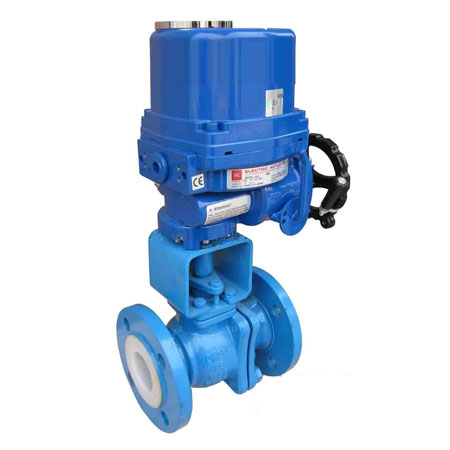 電動(dòng)襯氟球閥 電動(dòng)襯氟球閥